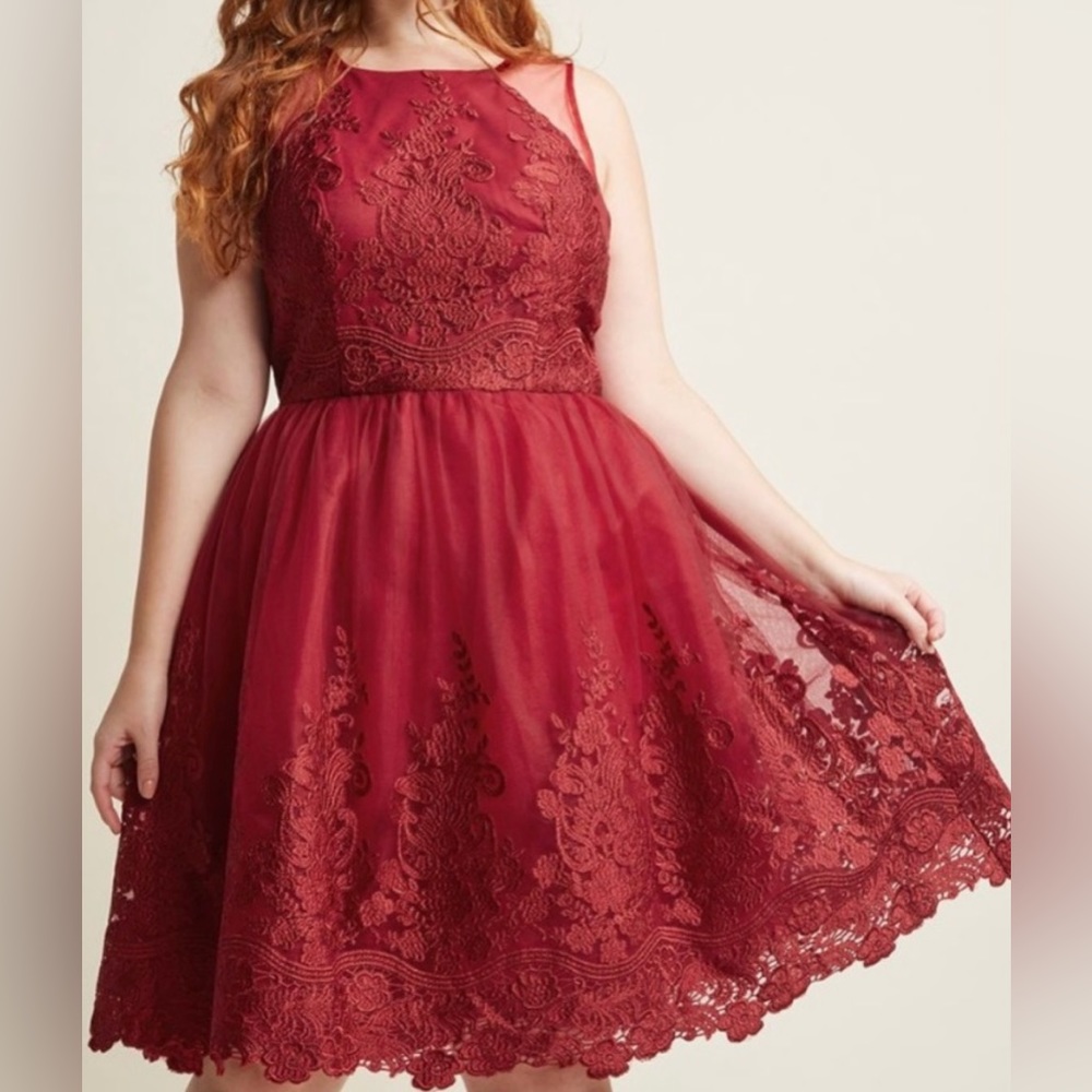ModCloth Red Dress - Picture 2 of 4